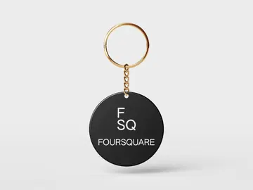 Foursquare NFC Keychain