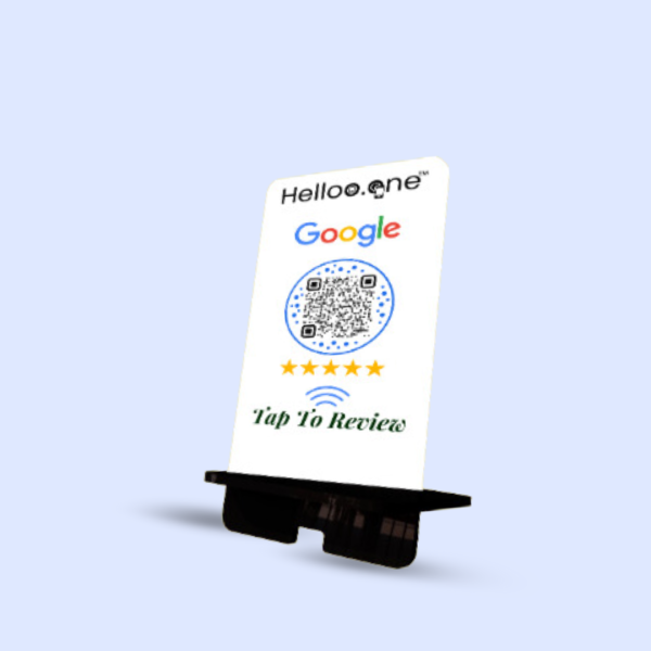 Helloo One Google Review NFC Standee: Increase Online Reviews & Reputation