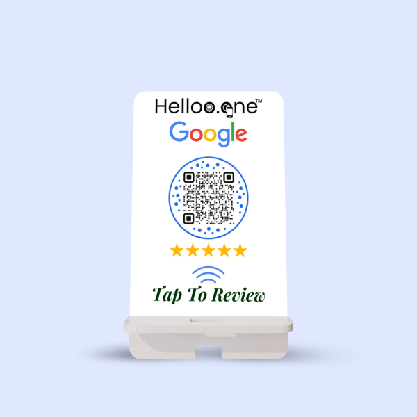 Sleek Google Review NFC Standee to Encourage Google Reviews